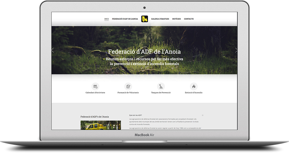 Pàgina web Federació d'ADF's de l'Anoia